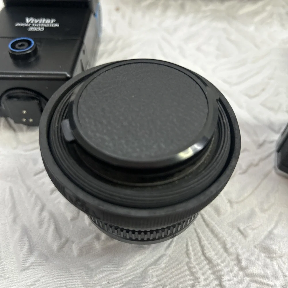 Vintage Canon FT QL 35mm Film Camera Kit Lenses Flash Bag Bundle - Picture 8 of 11